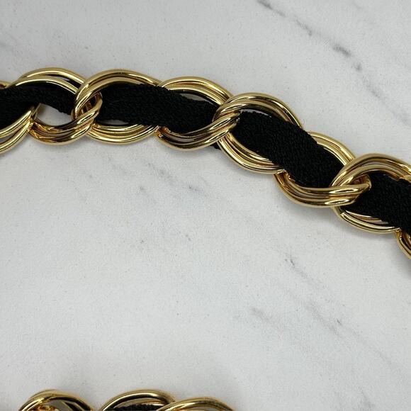 St. John Chunky Gold Tone Chain Belt XS/Small (XS/S) ✨ main image 10